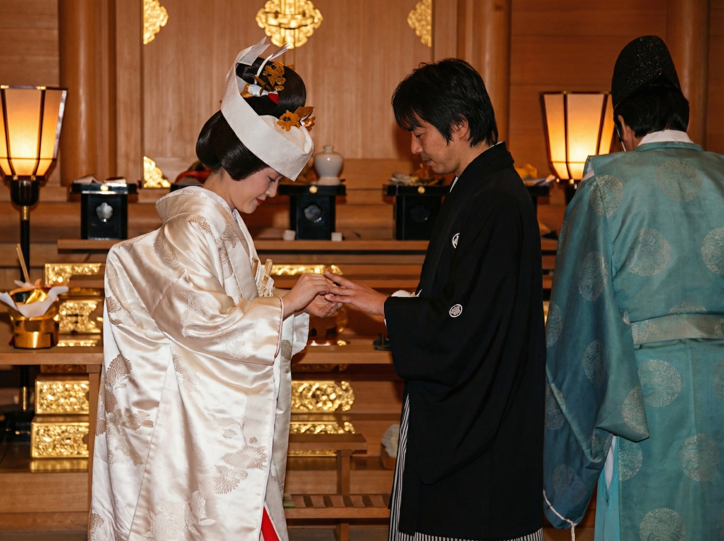 神前結婚式の御衣裳4